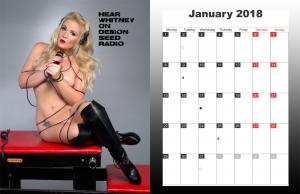 misswhitneymorgan.com - Miss Whitney Morgan January 2018 Desktop Calendar thumbnail